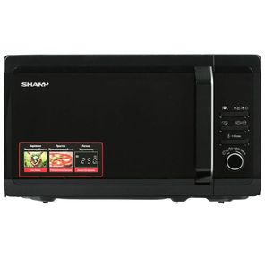 Микроволновая печь Sharp /  20 л,  800 Вт,  эмаль,  черный