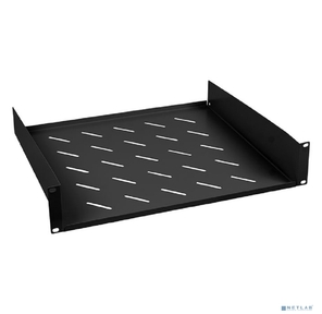 Cabeus SH-J017-2U-400-BK Полка перфорированная для шкафов 19" 2U Cabeus SH-J017-2U-400-BK черная [8629c]