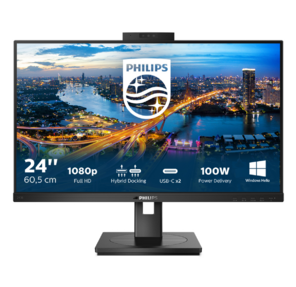 Philips 243B1JH  (00 / 01) LCD 23.8'' [16:9] 1920х1080 (FHD) IPS,  nonGLARE,  250cd / m2,  H178° / V178°,  1000:1,  50M:1,  16, 7 миллионов цветов,  4ms,  HDMI,  DP,  USB-Hub,  Height adj,  Tilt,  Swivel,  Speakers,  3Y,  Black
