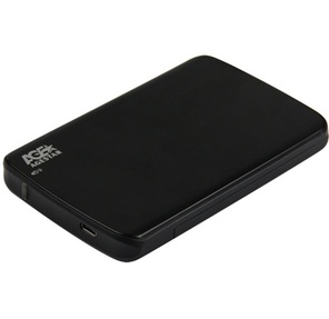 AgeStar 31UB2A12C SATA пластик / алюминий черный 2.5" Внешний корпус для HDD / SSD