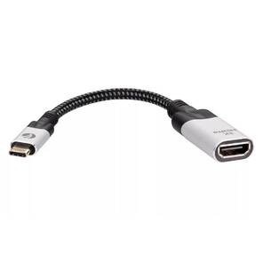 New Aдаптер USB 3.1 Type-Cm --> HDMI A (f) 8K@60Hz,  0.15m , Alum , VCOM <CU423MV-8K>