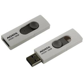 Флеш накопитель 32GB A-DATA UV220,  USB 2.0,  белый / серый