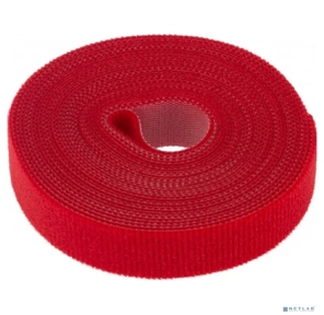 Лента-липучка многоразовая 5 м х 20 мм,  красная  (1 шт.) REXANT