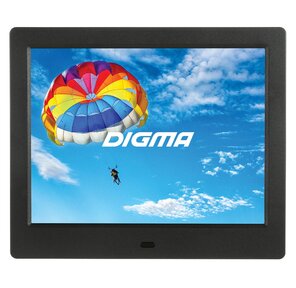 Фоторамка Digma 8" PF-843 1024x768 черный пластик ПДУ Видео