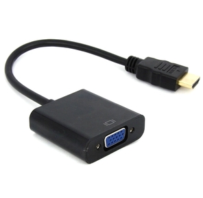 Gembird A-HDMI-VGA-04 Переходник HDMI -> VGA,  19M / 15F,  провод 15см