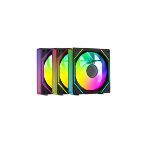 Вентилятор для корпуса Ocypus Gamma F12 UNI BK ARGB 3 IN 1,  3x120x120x25mm,  4-PIN PWM,  800-1800 RPM,  31 DBA MAX,  HYDRO BEARING