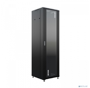 Шкаф коммутационный NTSS Премиум  (NTSS-R42U6060GS-BL) напольный 42U 600x600мм пер.дв.стекл металл 900кг черный 86кг