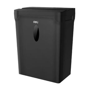 Шредер Deli ET015 черный  (секр.P-4) фрагменты 5лист. 10лтр. пл.карты