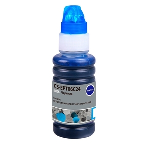 Чернила Cactus CS-EPT06C24 112С голубой 70мл для Epson L6550 / 6570 / 11160 / 15150 / 15160