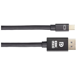 Кабель 1.4V Mini DisplayPort M <--> Display Port M 1, 8м  4K@120HZ 8K@60HZ Telecom  (TA683M-1.8M)
