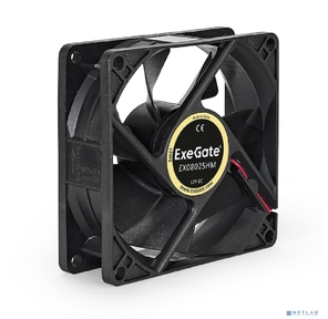 Exegate EX283380RUS Вентилятор ExeGate EX08025HM,  80x80x25 мм,  Hydraulic bearing  (гидродинамический),  Molex,  1800RPM,  21dBA