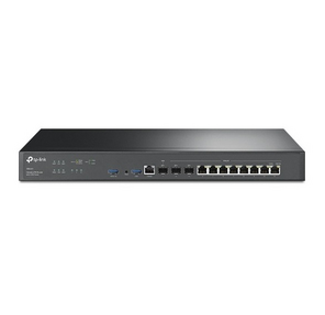 Гигабитный мульти-WAN VPN-роутер TP-Link ER8411,  SafeStream™,  2 порта SFP+ 10 Гбит / с  (1 порт WAN,  1 порт WAN / LAN),  1 гигабитный SFP-порт WAN / LAN,  8 гигабитных портов WAN / LAN RJ45,  2 порта USB