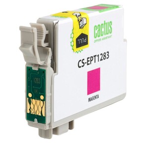 Cactus CS-EPT1283 Картридж струйный пурпурный для Epson Stylus S22 / S125 / SX420 / SX425 / Office BX305  (7мл)