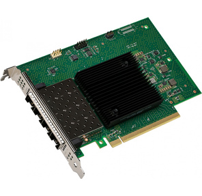 Intel® Ethernet Network Adapter E810-XXVDA4,  4xSFP28 ports,  25GbE,  PCI-E x16 gen3 / gen4,  iWARP / RoCEv2,  IEEE 1588 PTP,  ADQ,  iSCSI,  NFS,  VMDq. PCI-SIG* SR-IOV Capable