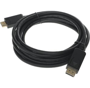Кабель аудио-видео Buro v. 1.2 DisplayPort  (m) / HDMI  (m) 3м. Позолоченные контакты черный  (BHP DPP_HDMI-3)