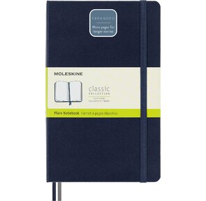 Блокнот Moleskine CLASSIC EXPENDED QP062EXPB20 130х210мм 400стр. нелинованный твердая обложка синий сапфир