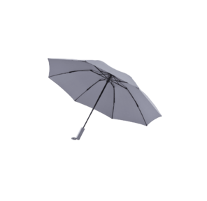 Зонт NINETYGO,  обратного складывания со светодиодной подсветкой,  серый