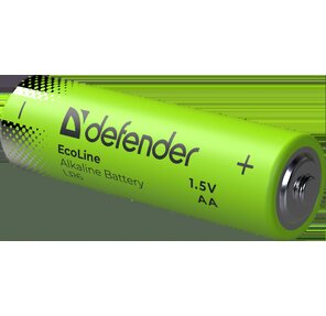 Defender Батарейка алкалиновая LR6-4S АА,  шринк,  4 шт.,  EcoLine