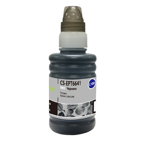 Cactus CS-EPT6641 Чернила черный 100мл для Epson L100 / L110 / L120 / L132 / L200 / L210 / L222 / L300 / L312 / L350 / L355 / L362 / L366 / L456 / L550 / L555 / L566 / L1300