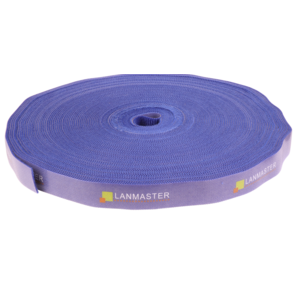 Хомут-липучка LANMASTER шириной 20 мм,  30 м,  синий
