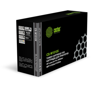Картридж лазерный Cactus CS-W1510X W1510X черный  (9700стр.) для HP LJ Pro 4003dw / MFP 4103dw / 4103fdw