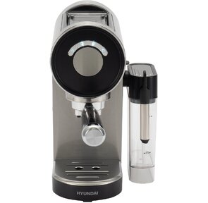 Кофеварка рожковая Hyundai HEM-4305 1350Вт серебристый / черный