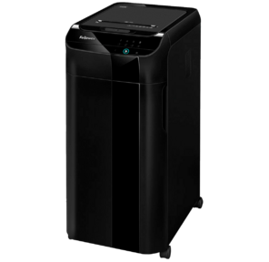 Шредер Fellowes AutoMax 350C  (секр.P-4) / фрагменты / 350лист. / 68лтр. / скрепки / скобы / пл.карты / CD
