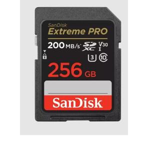 Флеш карта SDXC 256GB SanDisk Extreme Pro UHS-I Class 3  (U3) V30 200 / 140 MB / s <SDSDXXD-256G-GN4IN>