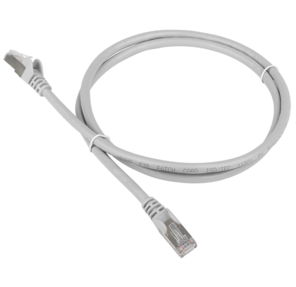 Патч-корд TWT FTP кат.5e,  с заливными колпачками,  10.0 м,  серый