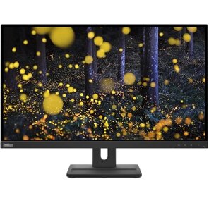 Монитор Lenovo 27" ThinkVision E27q-20 черный IPS LED 4ms 16:9 HDMI M / M матовая HAS Piv 1000:1 350cd 178гр / 178гр 2560x1440 75Hz DP 2K 6.6кг