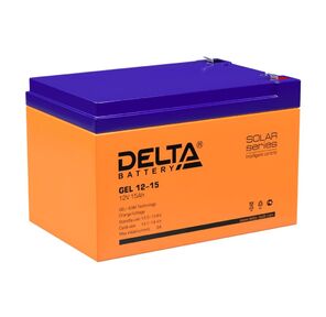 Delta GEL 12-15  (12V / 15Ач) свинцово- кислотный аккумулятор