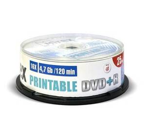 Диск DVD+R Mirex 4.7 Gb,  16x,  Cake Box  (25),  Ink Printable  (25 / 300)