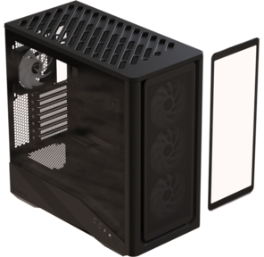 корпус Formula V Line Air Power G9 DUO PA Black,  ATX,  TYPE-C*1,  USB3.0*2,  MESH / GLASS FRONT PANEL,  FRONT 3x PERFORMANCE ARGB,  REAR 1x PERFORMANCE ARGB