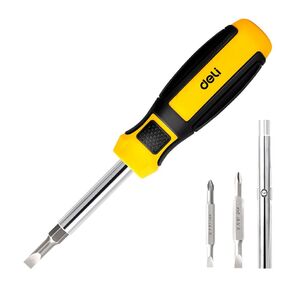 Многофункциональная отвертка 6-в-1 Deli DL260206 В комплекте биты SL5,  SL6,  PH1,  PH2