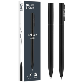 Ручка гелев. Deli Nusign  (NS552GREY) серый d=0.5мм черн. черн. кор.карт. автом.