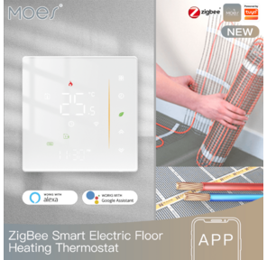 Термостат MOES  (Zigbee) Smart Thermostat ZHT-006-GB-WH-MS