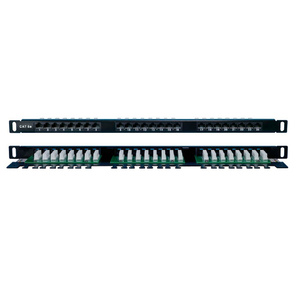 Hyperline PPHD-19-24-8P8C-C5E-110D Патч-панель высокой плотности 19&quot;,  0.5U,  24 порта RJ-45,  категория 5E,  Dual IDC