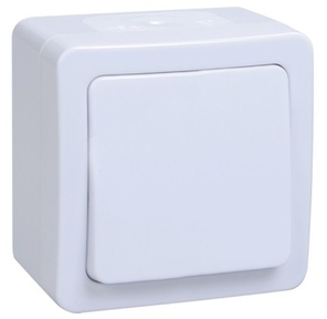 Iek EVMP10-K01-10-54-EC ВС20-1-0-ГПБ выкл 1кл о / у  IP54  (цвет клавиш: белый) ГЕРМЕС PLUS