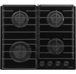 Газовая варочная поверхность Vitek VGH 6420 BG стекло черное