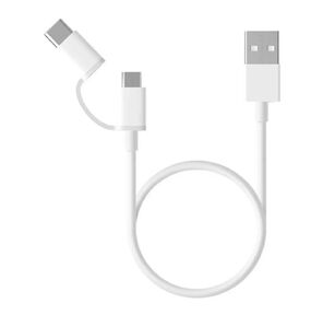 Кабели USB Xiaomi Кабель Xiaomi Mi 2-in-1 USB Cable Micro-USB to Type C  30см SJX02ZM  (SJV4083TY)