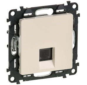 Legrand 753538 Valena LIFE.Телефонная розетка RJ11 одиночная.С лицевой панелью.Слоновая кость