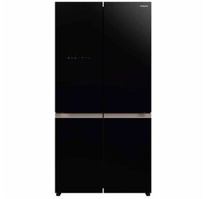 Холодильник Hitachi R-WB720PUC1 GCK 2-хкамерн. черный стекло