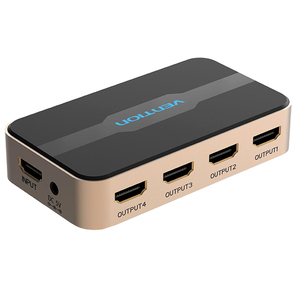 Разветвитель - сплиттер Vention HDMI 19F / 4x19F на 4 монитора