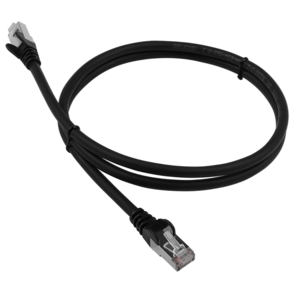 Патч-корд LANMASTER LSZH FTP кат.6,  7.0 м,  черный