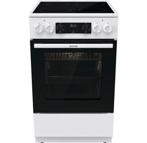 Плита Электрическая Gorenje GEC5C61WG белый стеклокерамика  (без крышки)