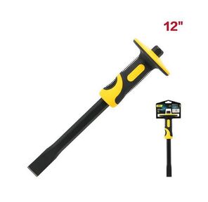 Зубило плоское с протектором Deli DL6312 25х19х305мм,  двухкомпонентная рукоять