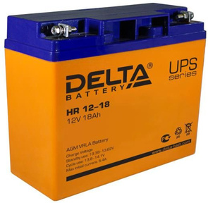 Delta HR 12-18  (18 А\ч,  12В) свинцово- кислотный аккумулятор