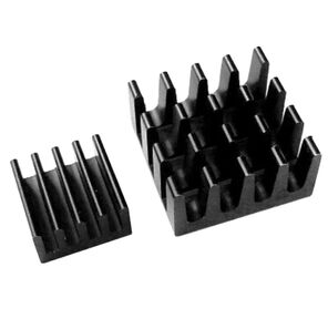 Набор радиаторов ACD Black Aluminum Heat Sink set  (14*14*7mm + 9*9*5mm) RA027 for Raspberry Pi 3