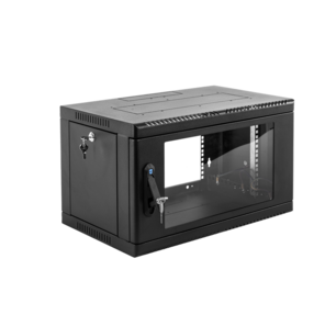 ЦМО Шкаф телекоммуникационный настенный сварной 6U  (600  350) съёмные стенки,  дверь стекло,  чёрный