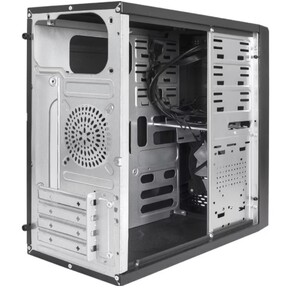 Exegate EX292981RUS Корпус Minitower ExeGate mEVO-7807  (mATX,  без БП,  1*USB+1*USB3.0,  черный 1x12 см с RGB подсветкой)